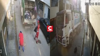 ¡Indignación en SJL! camión municipal atropella a perrito y trabajadores lo arrojan a compactadora