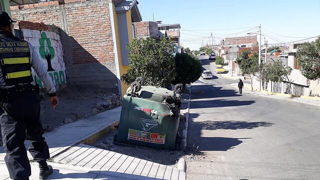 Municipio reporta quema de contenedores en Alto Selva Alegre