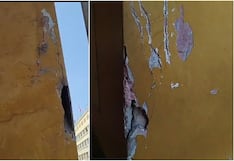 Alerta por deterioro en los portales de la Plaza de Armas de Ica tras desprendimiento de estructura