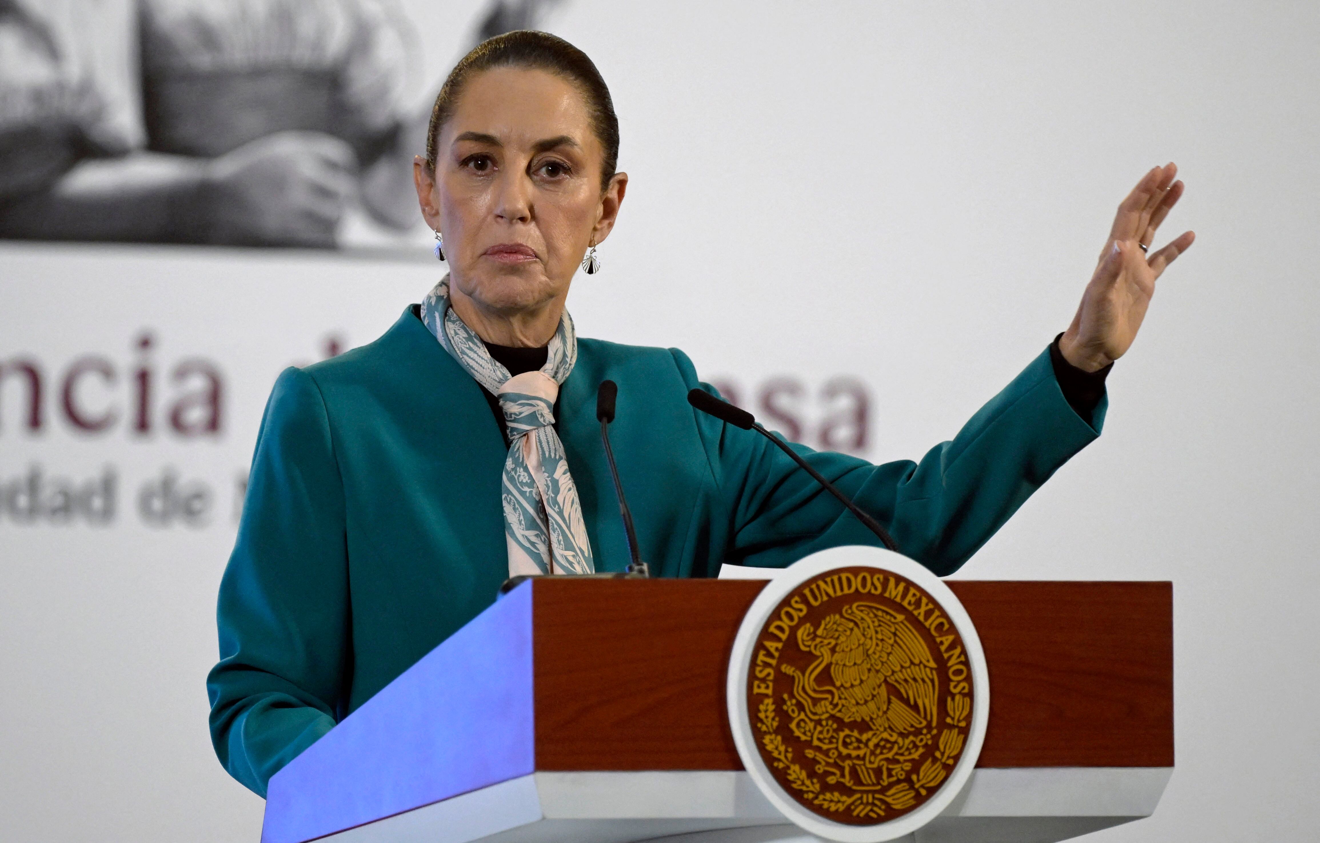 Presidenta de México descarta acercamiento diplomático con Perú. (Foto de ALFREDO ESTRELLA / AFP)