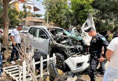 Piura: Extorsionadores detonan granada en una camioneta de una empresa constructora
