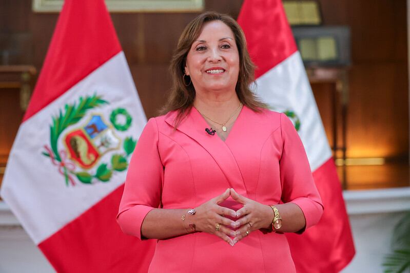 Dina Boluarte pasó por cirugías estéticas en 2023. Foto: GEC.