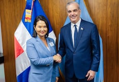 Keiko Fujimori y Luis Abinader acuerdan reforzar cooperación entre Perú y República Dominicana