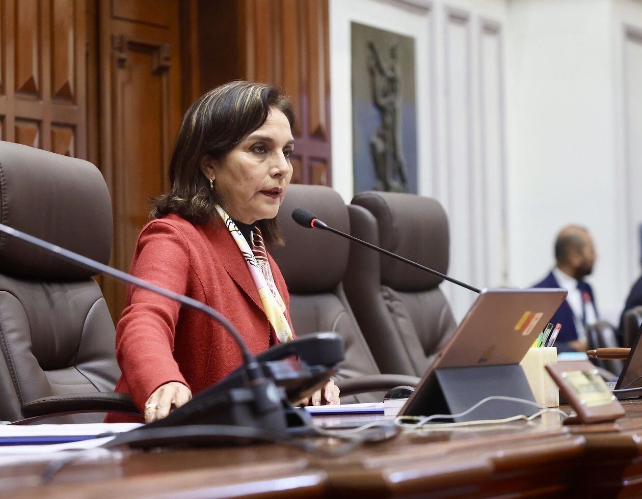 Patricia Juárez encabezó el debate en la Comisión Permanente. (Foto: Congreso)