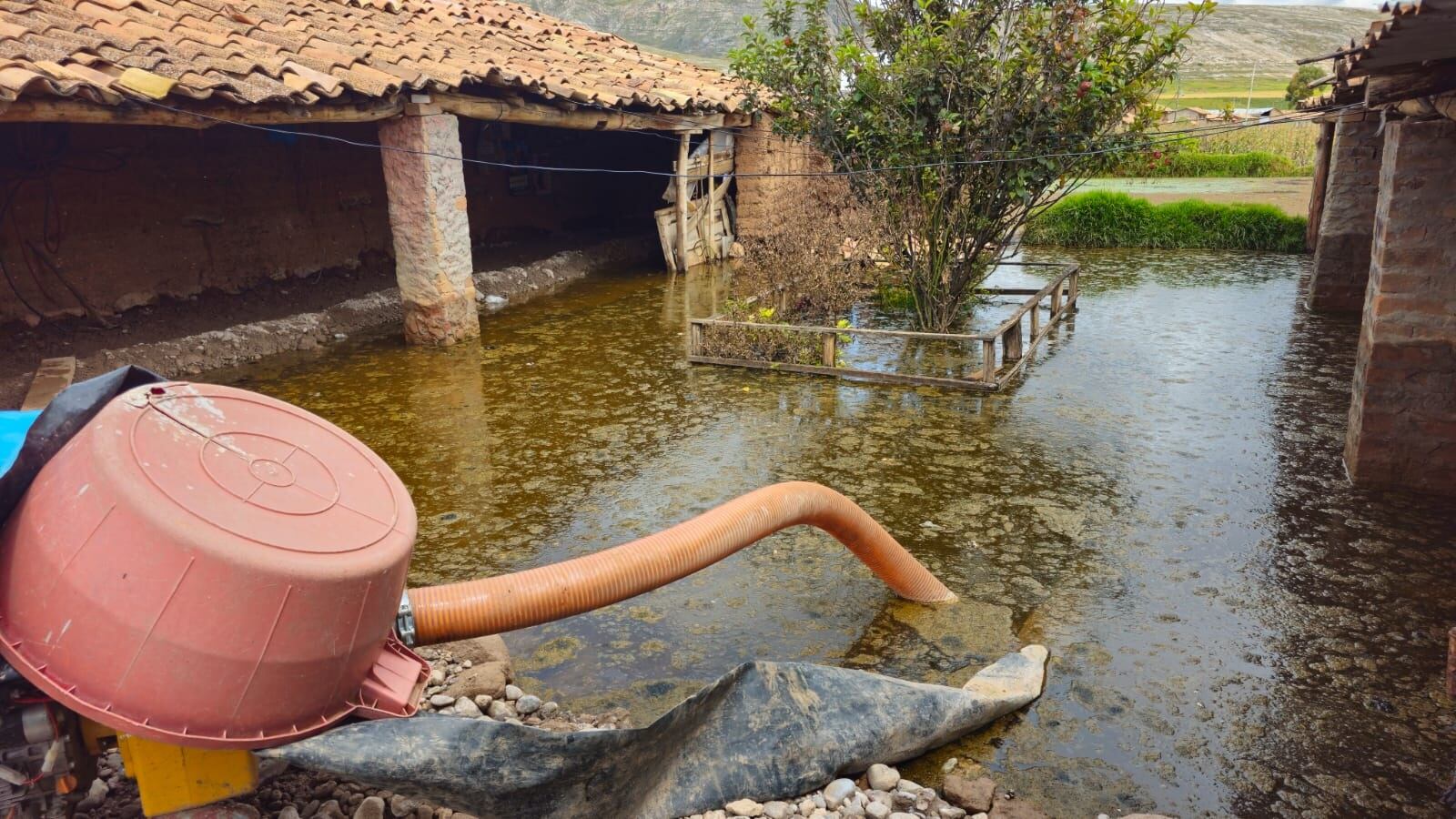 Jauja: Laguna Chocón aumenta su nivel por lluvias imparables