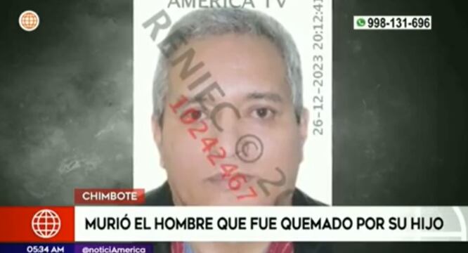 Recordemos que este vil ataque se registró el sábado 23 de diciembre, cuando el adulto mayor le exigió a su hijo que se retire de su casa por estar consumiendo sustancias ilícitas en su dormitorio.