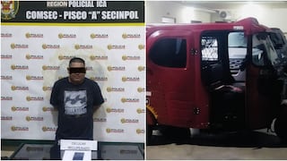 Pisco: cae sujeto que utilizaba mototaxi para robar celular a menor de edad