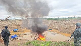 Amazonas: Destruyen materiales usados en minería ilegal valorizados en U$13 millones