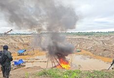 Amazonas: Destruyen materiales usados en minería ilegal valorizados en U$13 millones