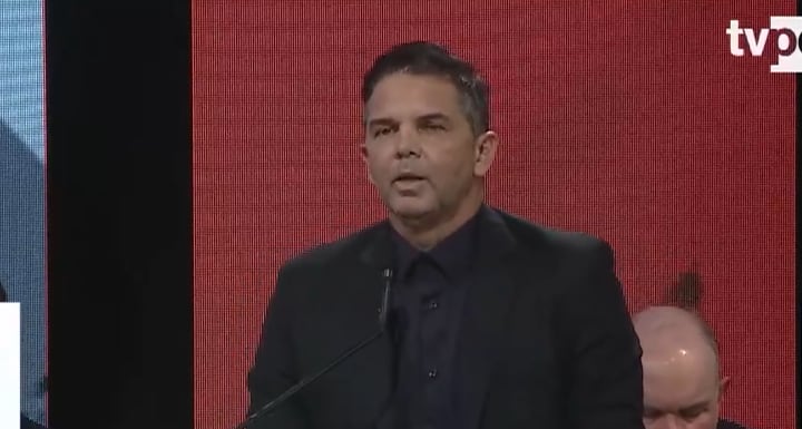 El candidato de Progresemos a la Alcaldía de Lima también planteó fortalecer el patrullaje integrado y dotar de cámaras a los efectivos policiales. FOTO: TV PERÚ