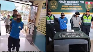 Chincha: caen dos sujetos con 224 ketes de PBC durante operativo policial