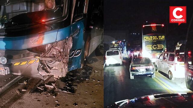 En víspera del “Día de la Madre” pasajeros quedaron varados en la Carretera Central por accidente