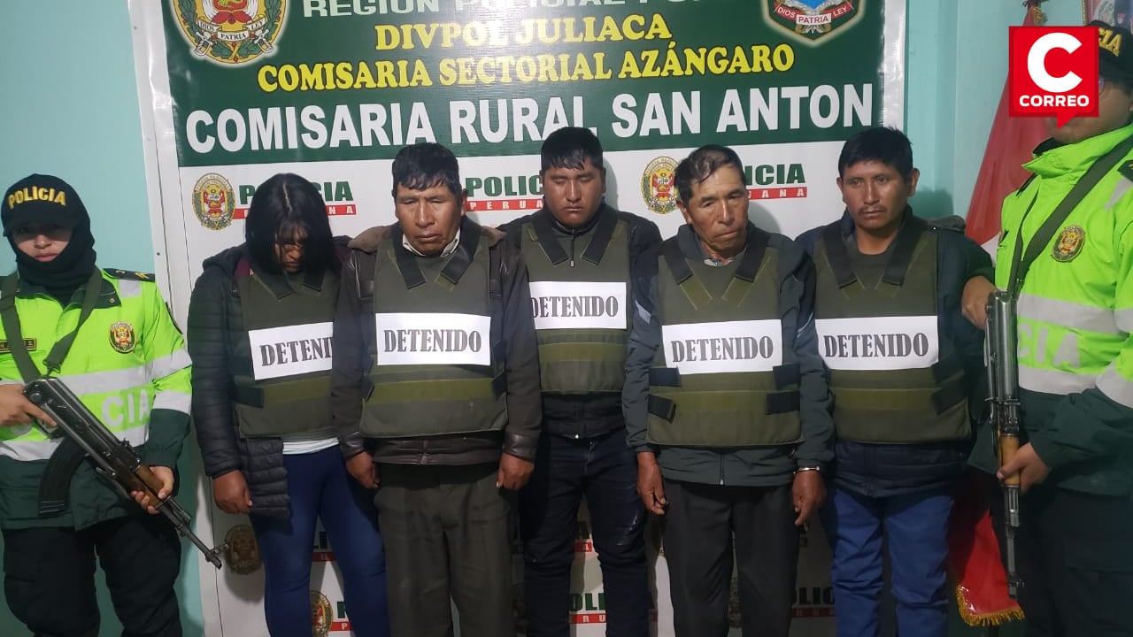 PUNO: Detienen a presunta banda criminal que operaba durante fiesta patronal