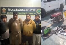 Ica: caen “Los malditos del Longar” que robaban maquinaria por 50 mil dólares