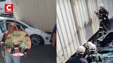 Accidente en Carretera Central: Tráiler vuelca y aplasta dos autos en Chicla