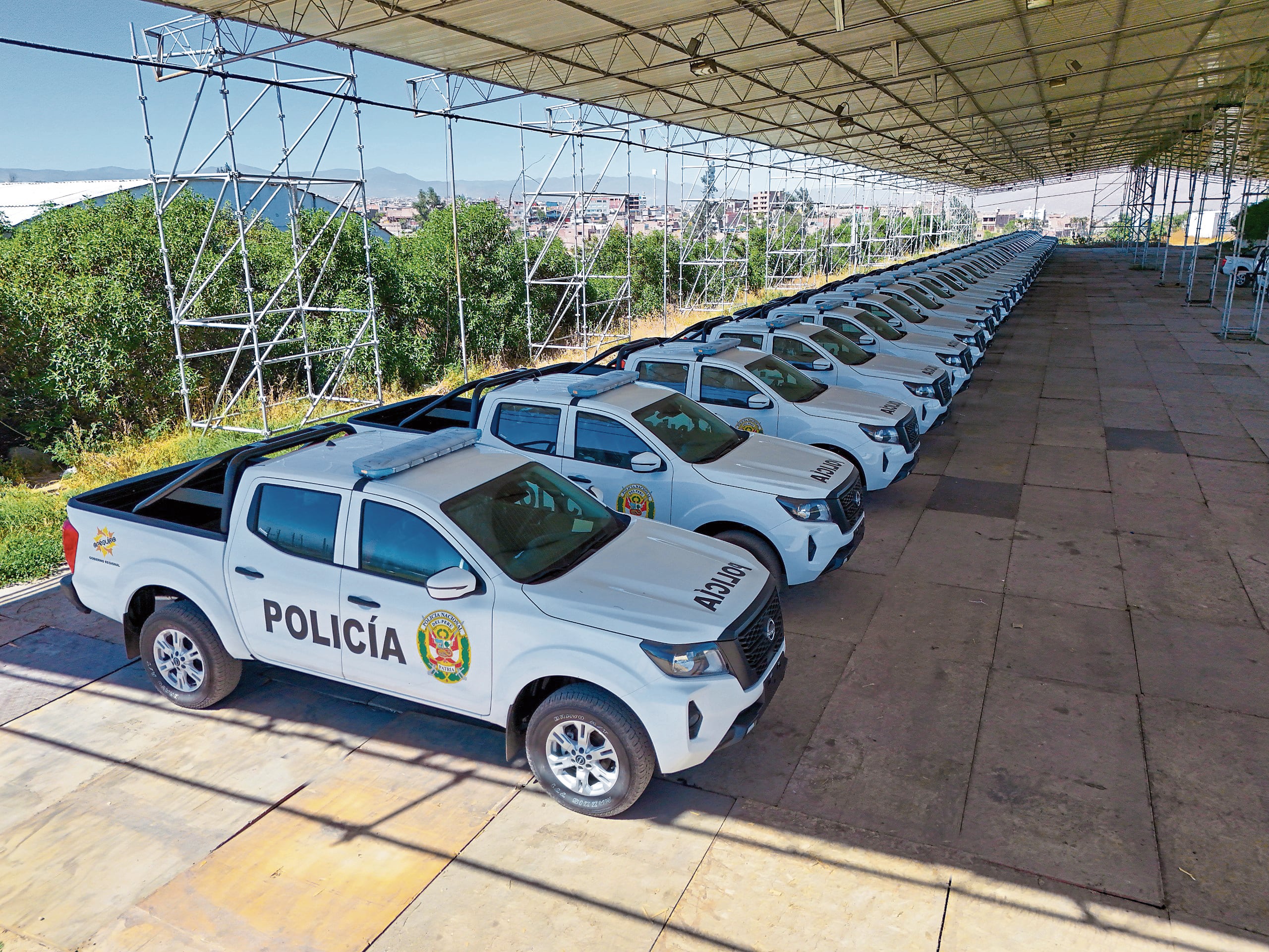 Patrulleros están almacenados en el Gobierno Regional de Arequipa. Foto: GEC.
