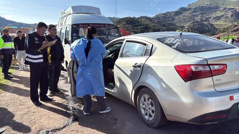 Puno: Un muerto tras el violento choque frontal de vehículos