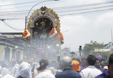 Señor de los Milagros realiza su cuarto recorrido procesional por el centro de Lima (FOTOS)