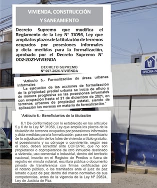 Tacna: Cofopri aplica nueva ley de formalización de predios urbanos