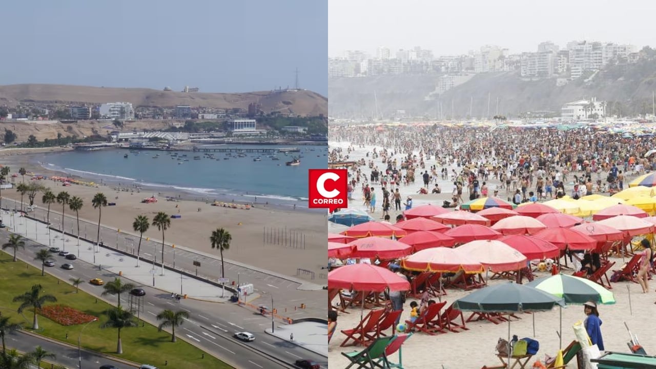 Año Nuevo 2026: Chorrillos prohíbe acampar en Agua Dulce y otras playas por seguridad y limpieza. Composición: Diario Correo.