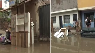 Villa El Salvador: Intensa lluvia inunda viviendas y afecta a familias