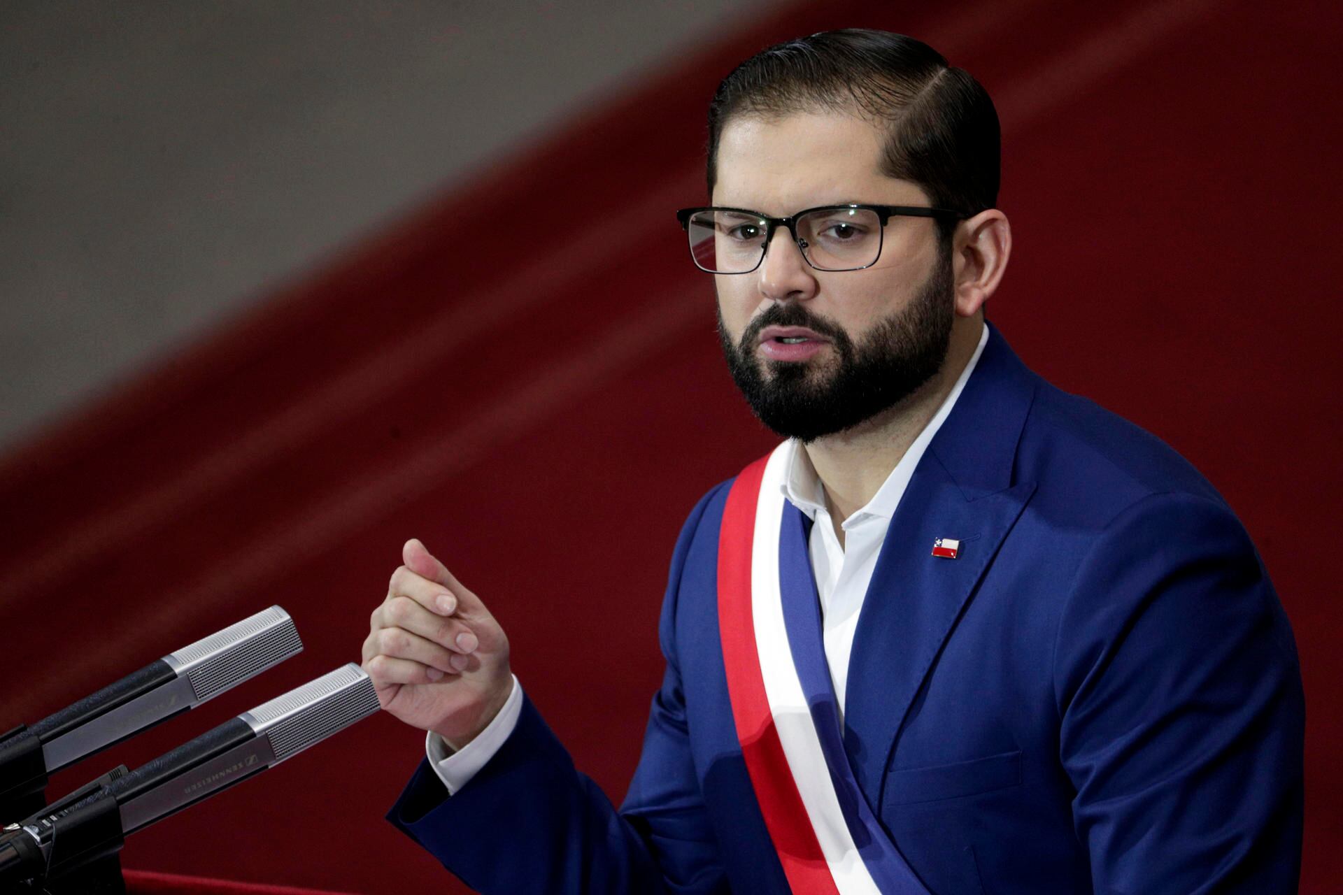 El presidente de Chile, Gabriel Boric. (Foto: EFE/Elvis González)