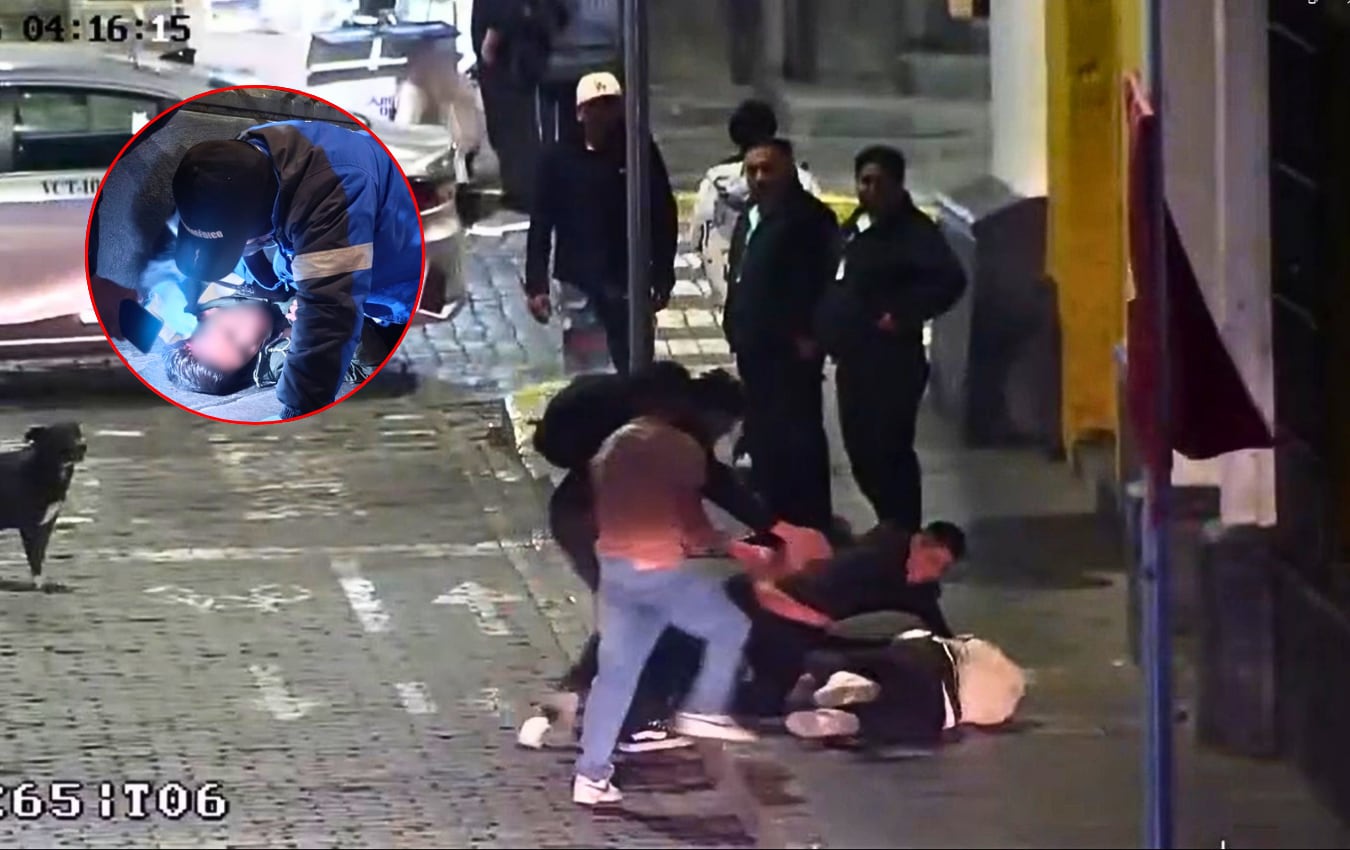 Gresca en el Cercado de Arequipa deja a un joven herido y varios detenidos. Foto: Composición GEC.