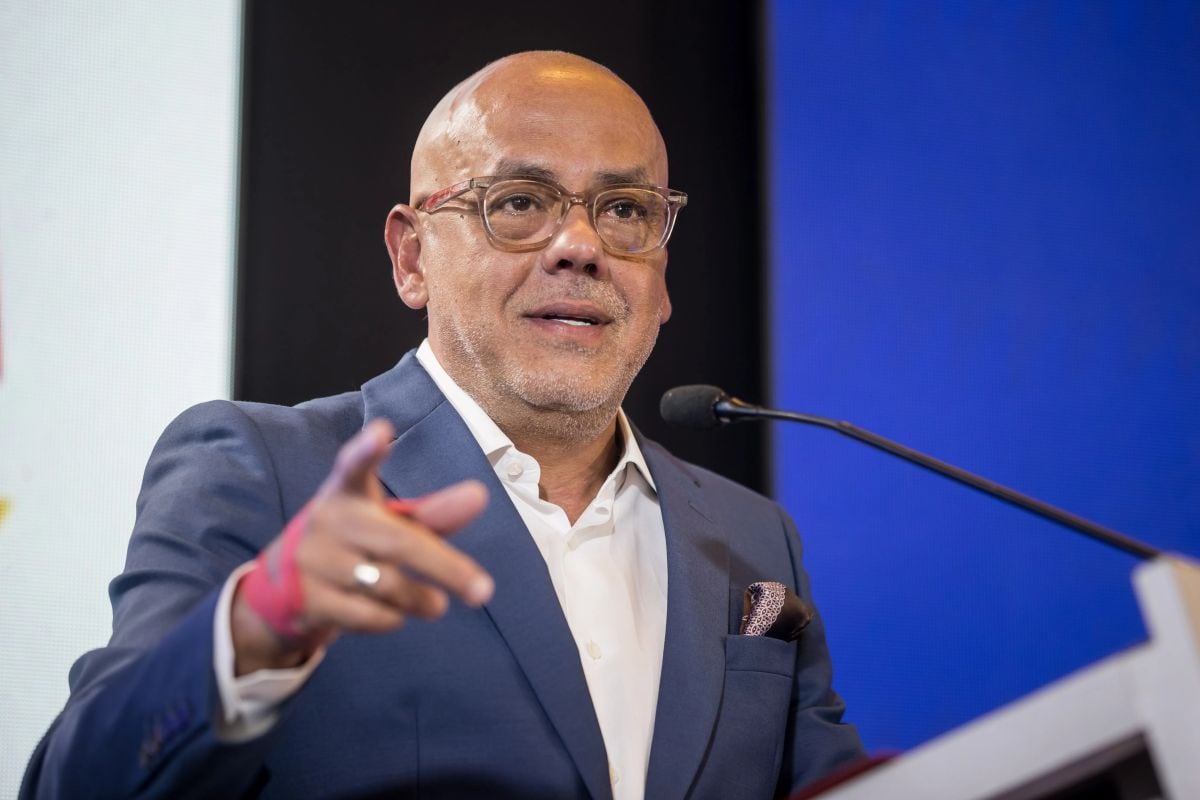 El presidente del Parlamento venezolano, Jorge Rodríguez (Venezuela). (Foto: EFE/Miguel Gutiérrez)