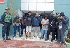 Detienen a ocho personas con cartuchos y una casaca de Policía en Arequipa