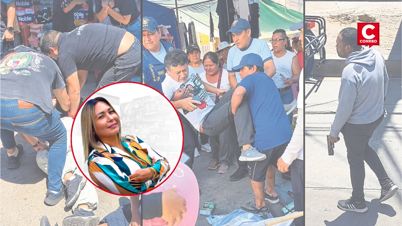 Susy Ysabel Aponte yace en el piso, herido es trasladado y sicario fue detenido.
