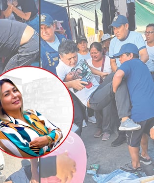 Susy Ysabel Aponte yace en el piso, herido es trasladado y sicario fue detenido.