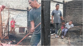 Chincha: incendio consume dos precarias viviendas en el C.P. Huachinga