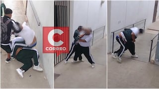 Dos alumnos protagonizan pelea con puñetes en interior de colegio en Chincha