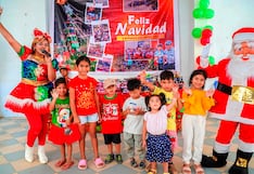 Dalinas y papá Noel llenaron de alegría a niños del Bajo Piura y otros sectores