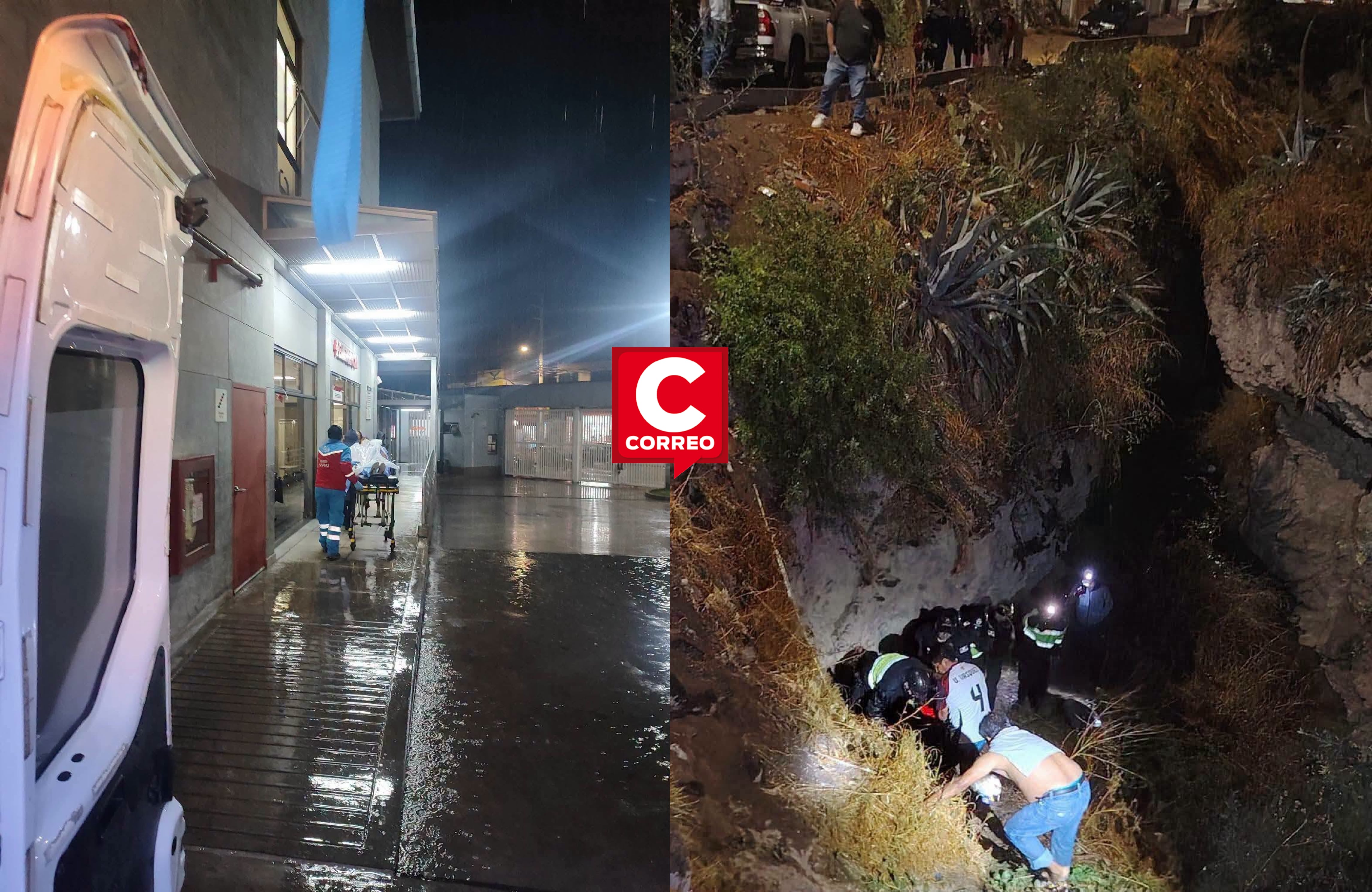 Ayacucho: rescatan a ciudadano que cayó a quebrada en Perico Huaycco
