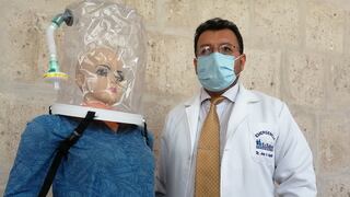 Pacientes COVID-19 usan cascos con sistema de ventilación fabricados por universidad de Arequipa