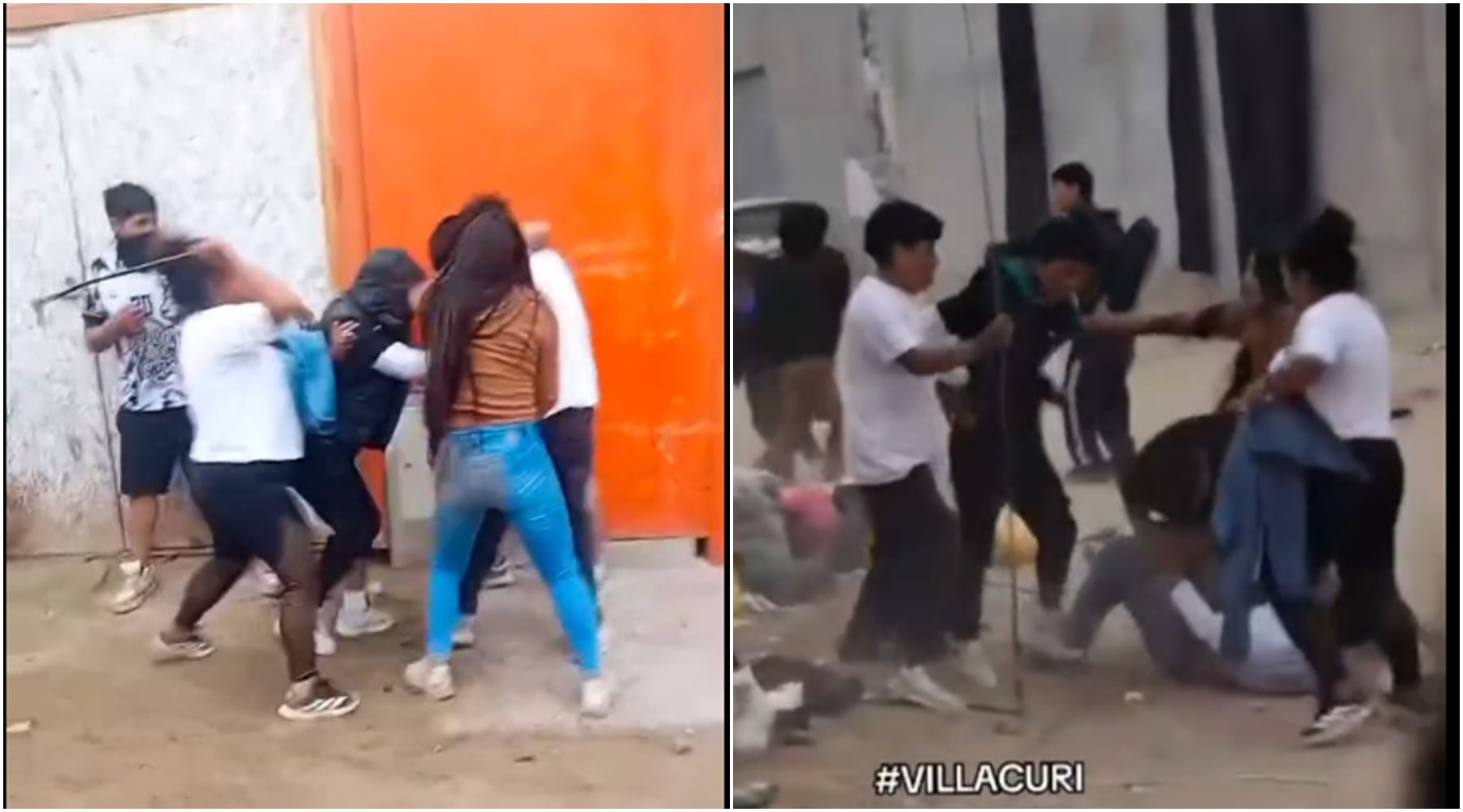 Ica: salvajes peleas en Barrio Chino dejan personas ensangrentadas e inconscientes