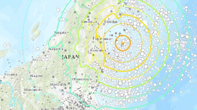 Japón: terremoto de magnitud 7.3 y alerta de tsunami en Fukushima