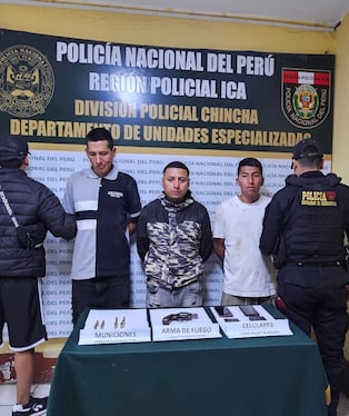 Chincha: caen tres presuntos integrantes de “Los malos de la extorsión”