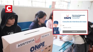 ¿Eres miembro de mesa? ONPE habilita consulta para las Elecciones Regionales y Municipales 2026