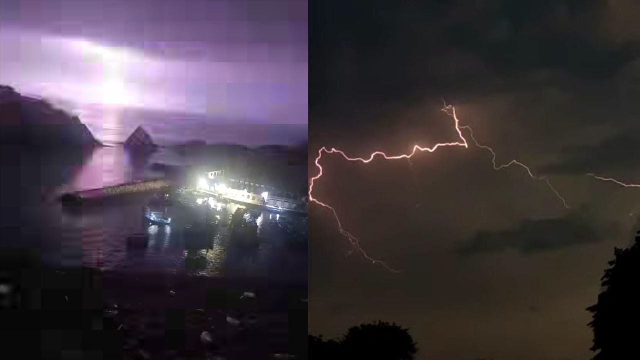 Relámpagos iluminaron el cielo en Islay y causaron alarma entre los pescadores