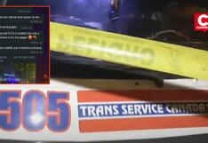 Santa Anita: Asesinan a conductor de combi frente a su familia y pasajeros (VIDEO)