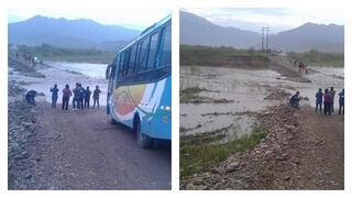 Río Chicama se desborda e impide paso de vehículos hacia la provincia de Gran Chimú (VIDEO)