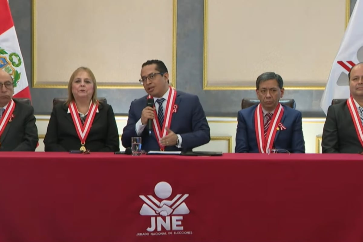 JNE fija para el 15 de julio la entrega de credenciales a la presidenta y vicepresidentes electos. (Foto: Captura de YT/ JNE)