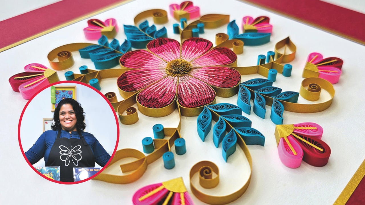 La muestra “Poemas de Papel” reúne a 17 artistas nacionales e internacionales del arte en filigrana para celebrar el décimo aniversario de la escuela Platinumsky’s Quilling, liderada por la artista peruana Katheryne Talledo.