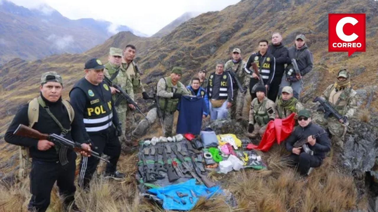 Vraem: hallan armamento de guerra, municiones y explosivos en caleta terrorista. (Foto: Dircote)