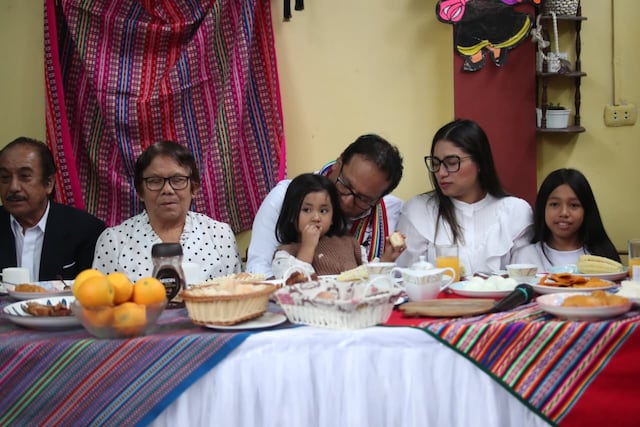 Roberto Sánchez: así fue el desayuno electoral junto a su familia en Huaral (Fotos: Jesús Saucedo/GEC)