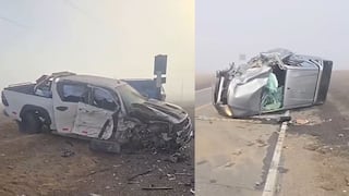 Choque de vehículos en la Panamericana Sur dejó heridos