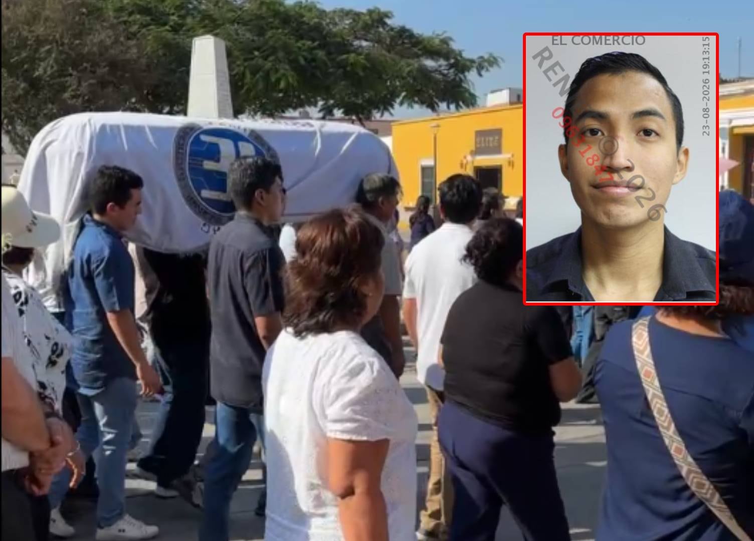Estudiante fue velado en la ciudad de Lambayeque.
