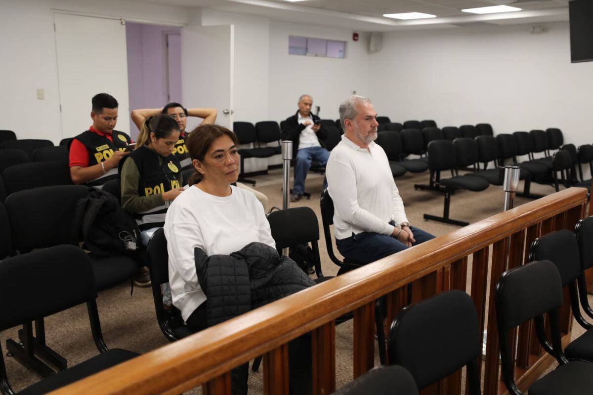 La empresaria Sada Goray y Mauricio Fernandini en Corte Superior Nacional. (Foto: GEC)